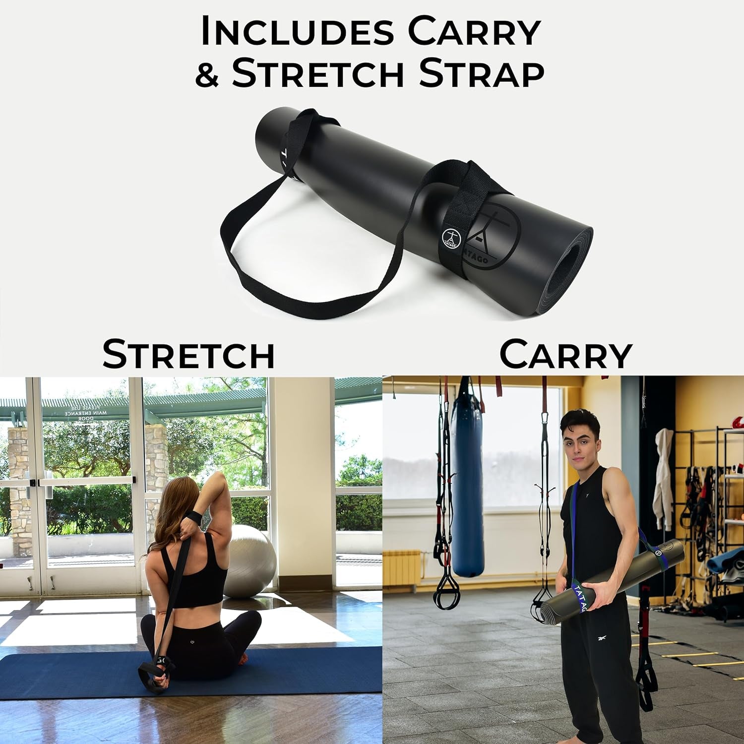 Professional Grade Natural Rubber Hot Yoga Mat