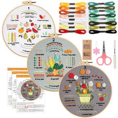 Embroidery Kit for Beginners Starter Set