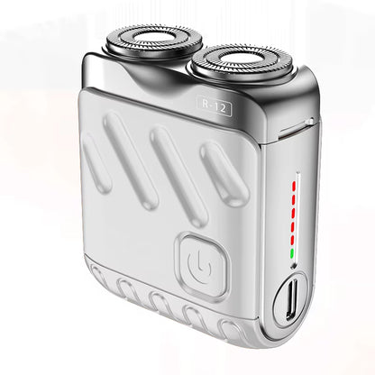 Mini Electric Shaver Dual Head Waterproof Rechargeable
