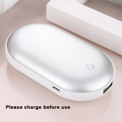 Portable USB Rechargeable Pebble Hand Warmer Power Bank