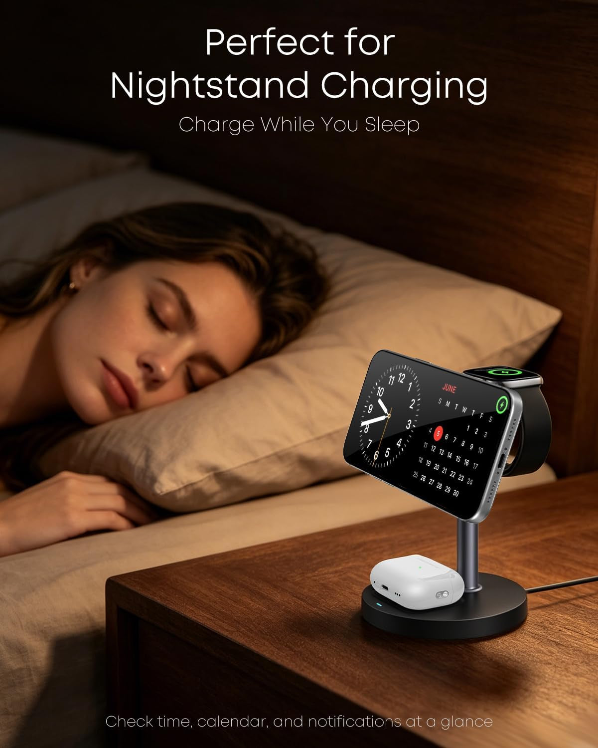 3-In-1 Magnetic Wireless Charging Station 15W