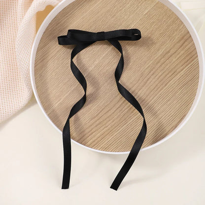 Cute Ribbon Bow Headband Long Tassel Hair Clip
