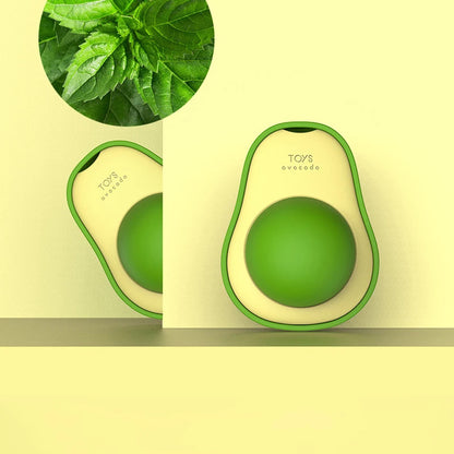 Avocado Catnip Ball Rotatable Pet Toy Wall Stickup