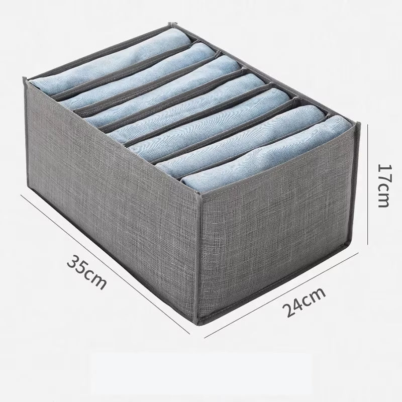 Clothes Trousers Storage Box Wardrobe Organizer