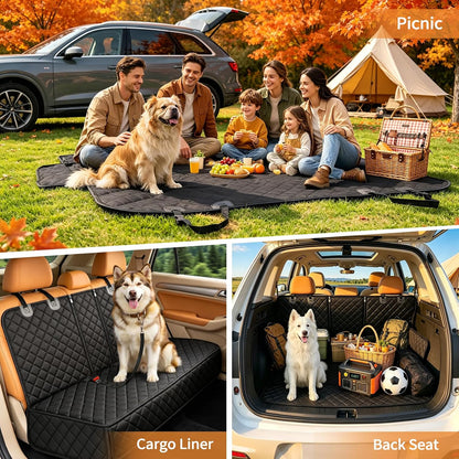 Waterproof Rear Seat Cover for Dogs – Scratch-Proof Car Protector
