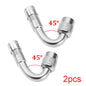 Motorcycle Angle Bent Valve Adaptor 2-Piece Set