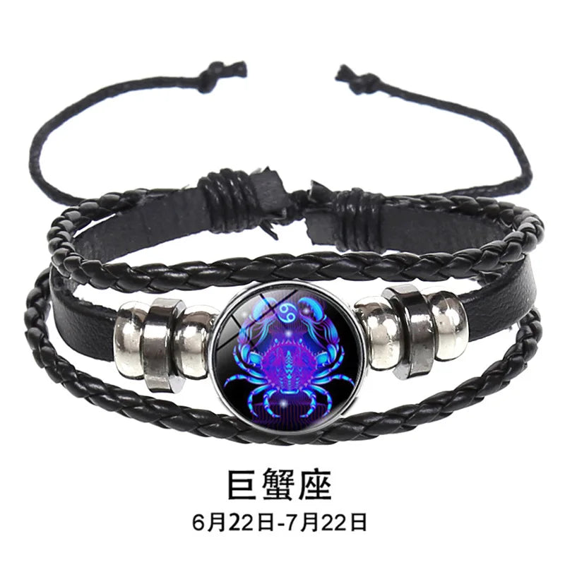 12-Constellation Zodiac Charm Bracelet