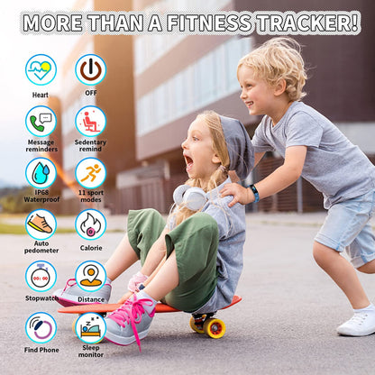 Kids Fitness Tracker Watch – Waterproof Activity & Sport Modes