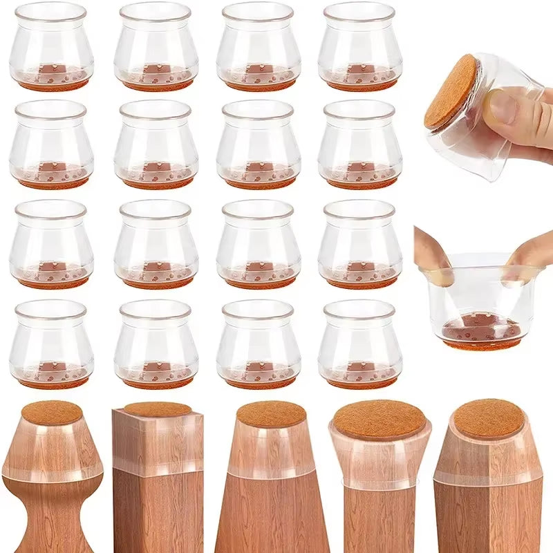 Silicone Chair Leg Caps Furniture Feet Protector Set
