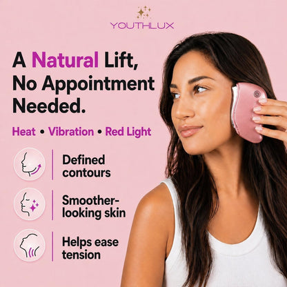 Heated Gua Sha Facial Massager – Electric Face Sculpting Tool