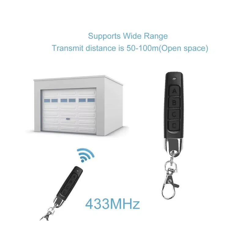 433MHZ Remote Control Garage Gate Door Opener Duplicator