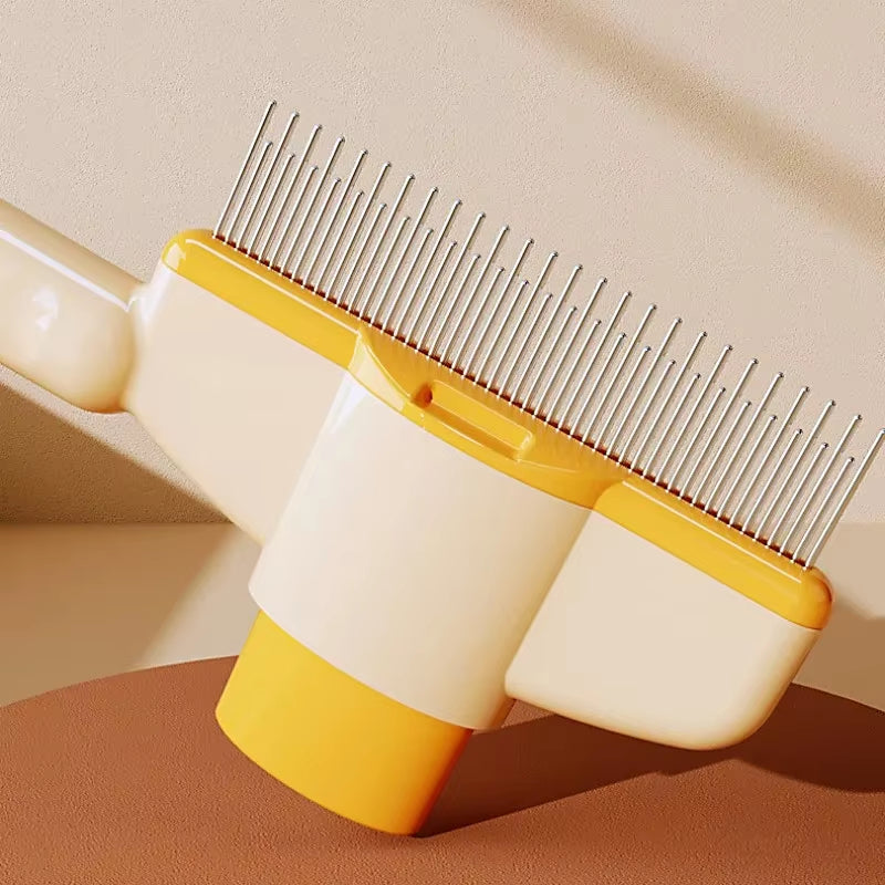 Dog Comb Pet Hair Remover Self-Cleaning Grooming Brush