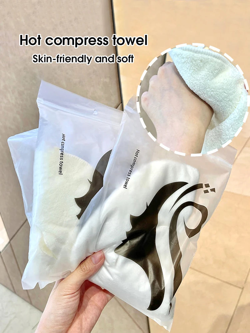 Hot Compress Towel Hanging Ear Steam Heating Face Towel