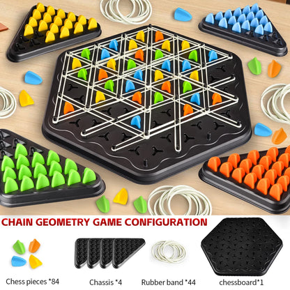 Triangle Link Chess Tabletop Puzzle Game Family