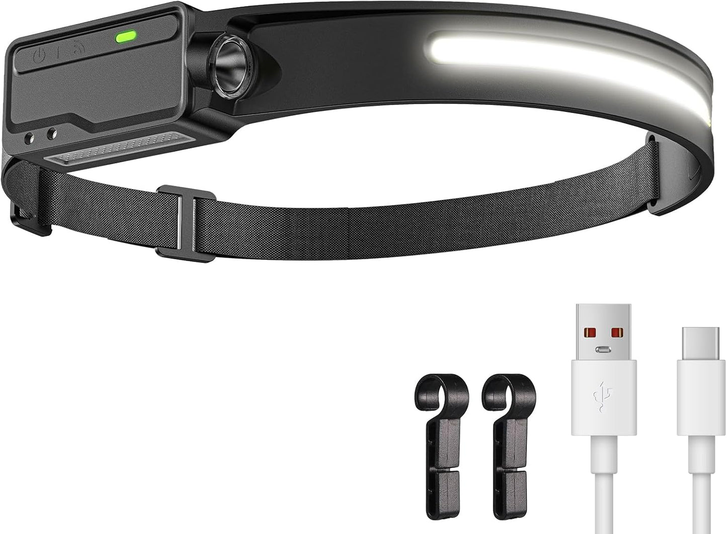 Rechargeable LED Headlamp Waterproof Motion Sensor