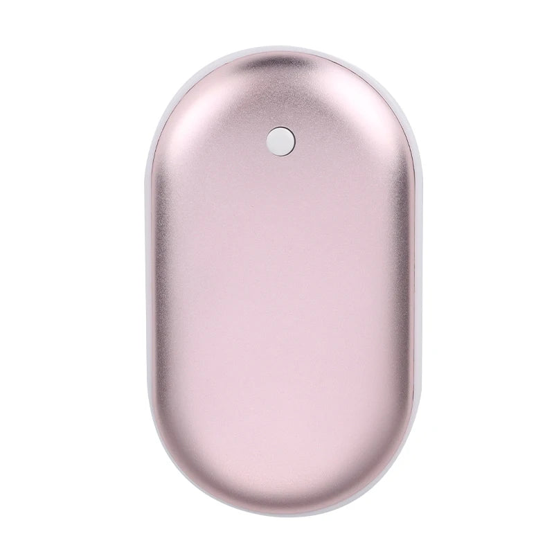 Portable USB Rechargeable Pebble Hand Warmer Power Bank