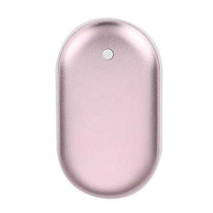 Portable USB Rechargeable Pebble Hand Warmer Power Bank
