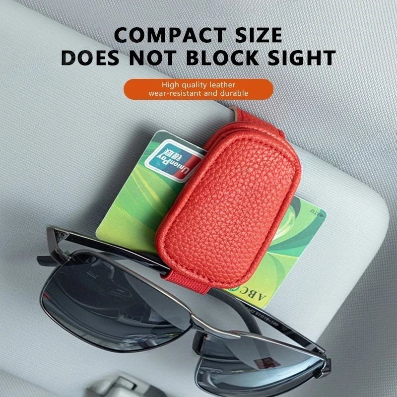 BLALION Car Sun Visor Clip Glasses Cards Case Auto Sunglasse