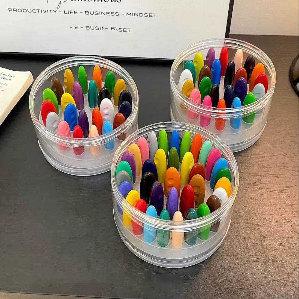 Kids Washable Erasable Peanut-Shaped Crayon Set