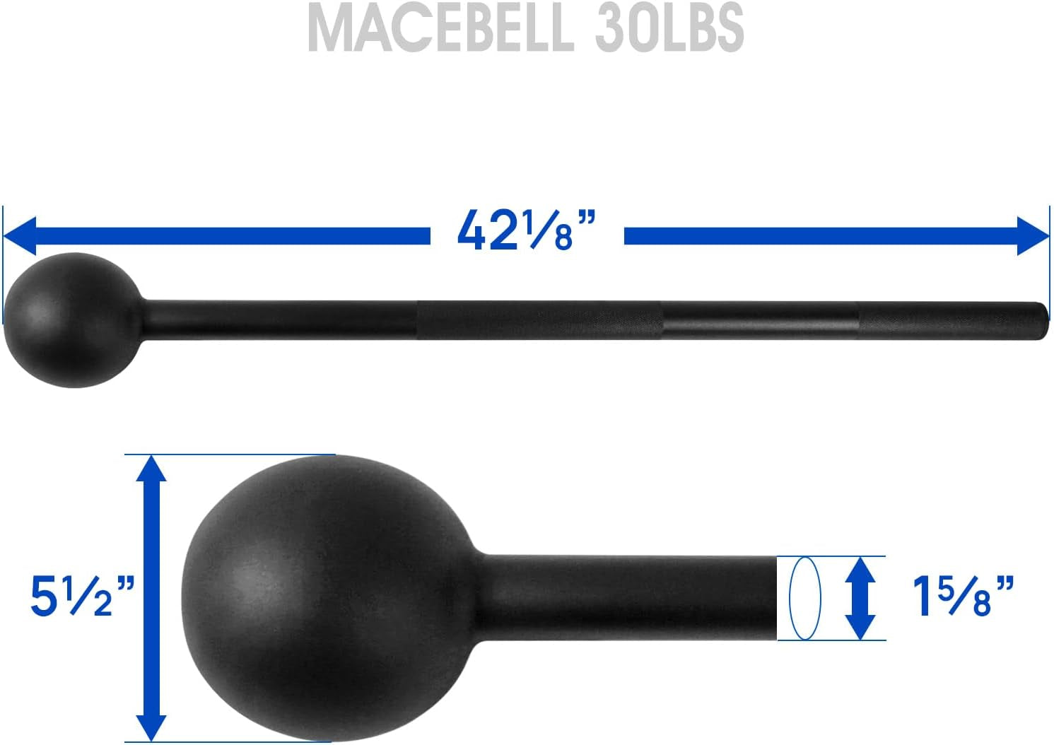 Adjustable Steel Mace Bell – Full-Body Strength & Grip Trainer