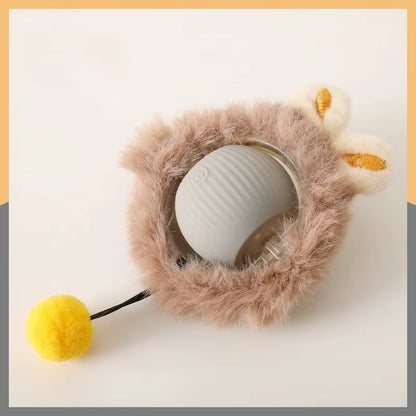 Cat Interactive Ball Toy Automatic Rolling with Tail