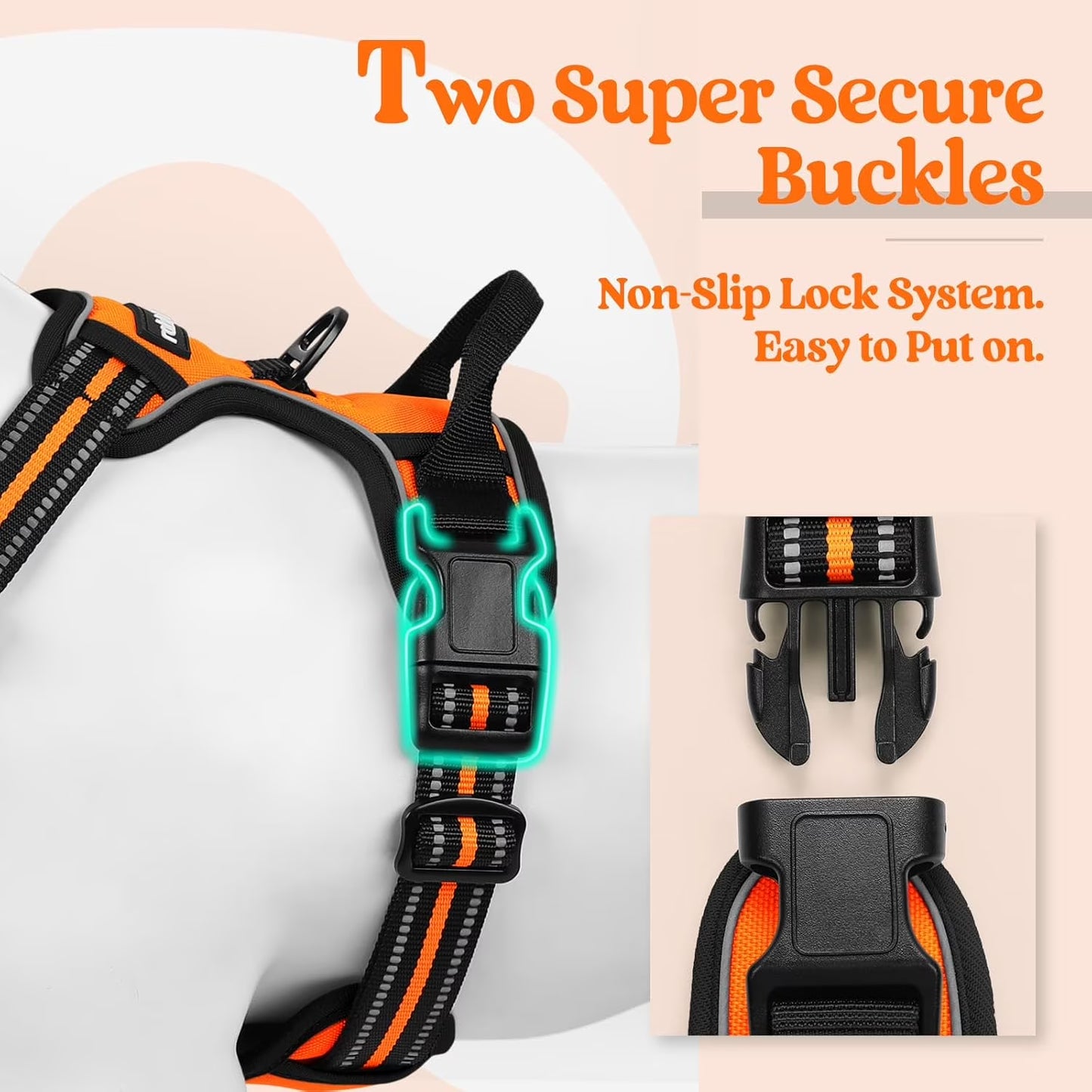 No-Pull Adjustable Dog Harness Pet Vest