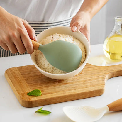 Silicone Spoon Non-Stick Cooking Spoon Kitchen Gadget