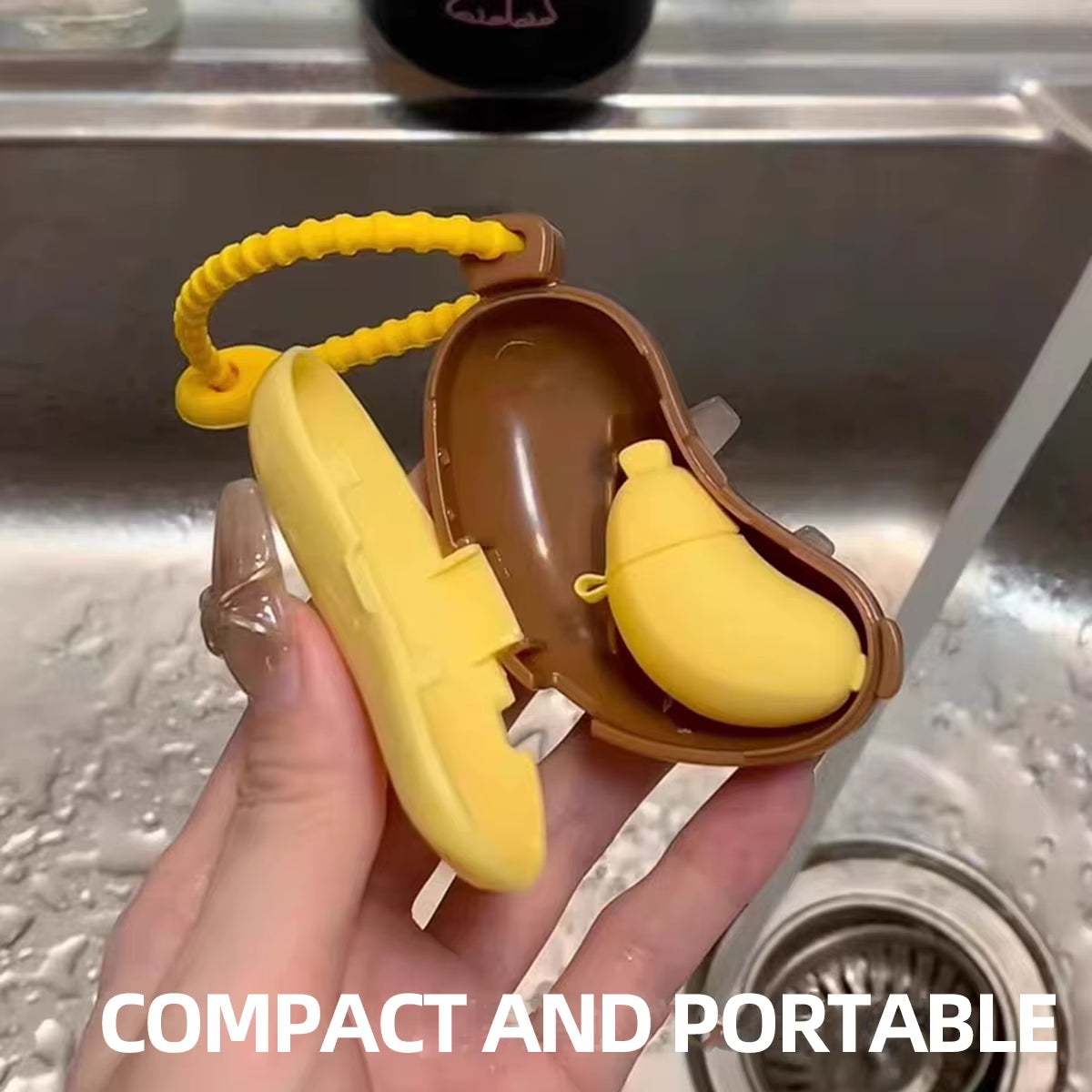 Banana Toothbrush Protective Travel Cap with Storage