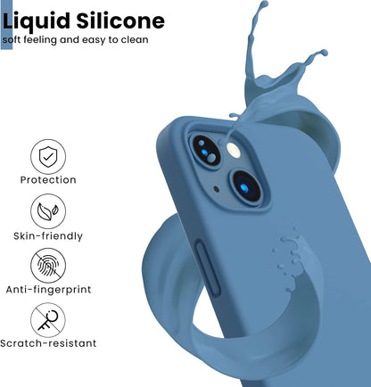 Shockproof Liquid Silicone Phone Case – Soft-Touch Protective Cover