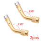 Motorcycle Angle Bent Valve Adaptor 2-Piece Set