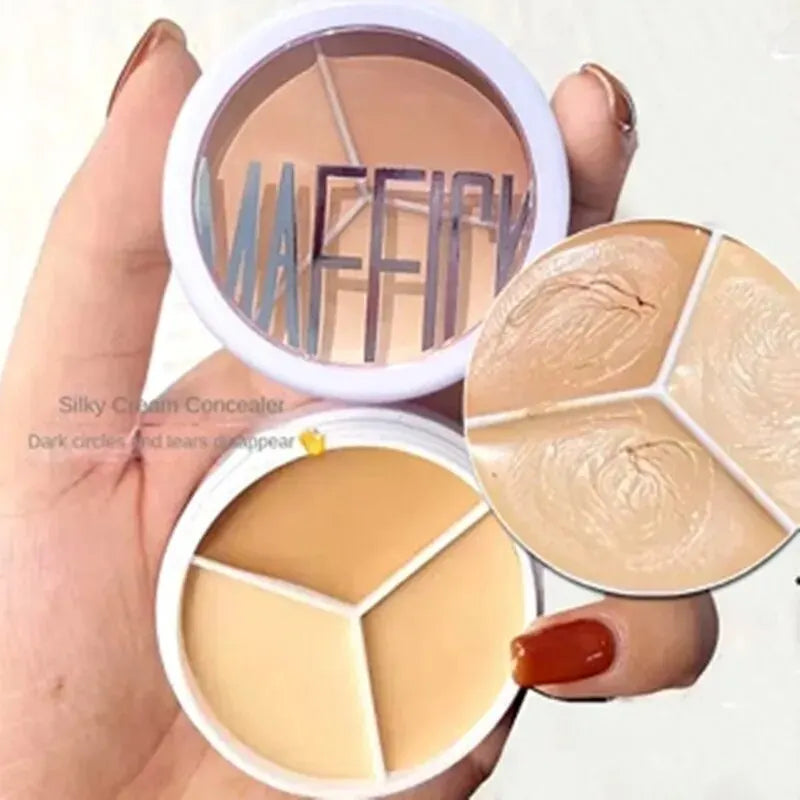3-Color Concealer Palette Dark Circle Coverage