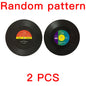 Retro Vinyl Record Anti-Slip Coffee Coaster Set