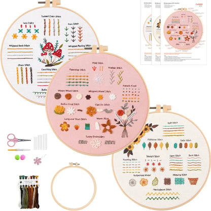 Embroidery Kit for Beginners Starter Set