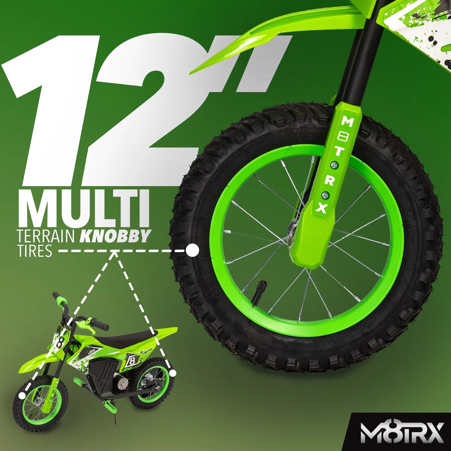 12V Electric Kids Dirt Bike – Battery-Powered Ride-On Motorcycle