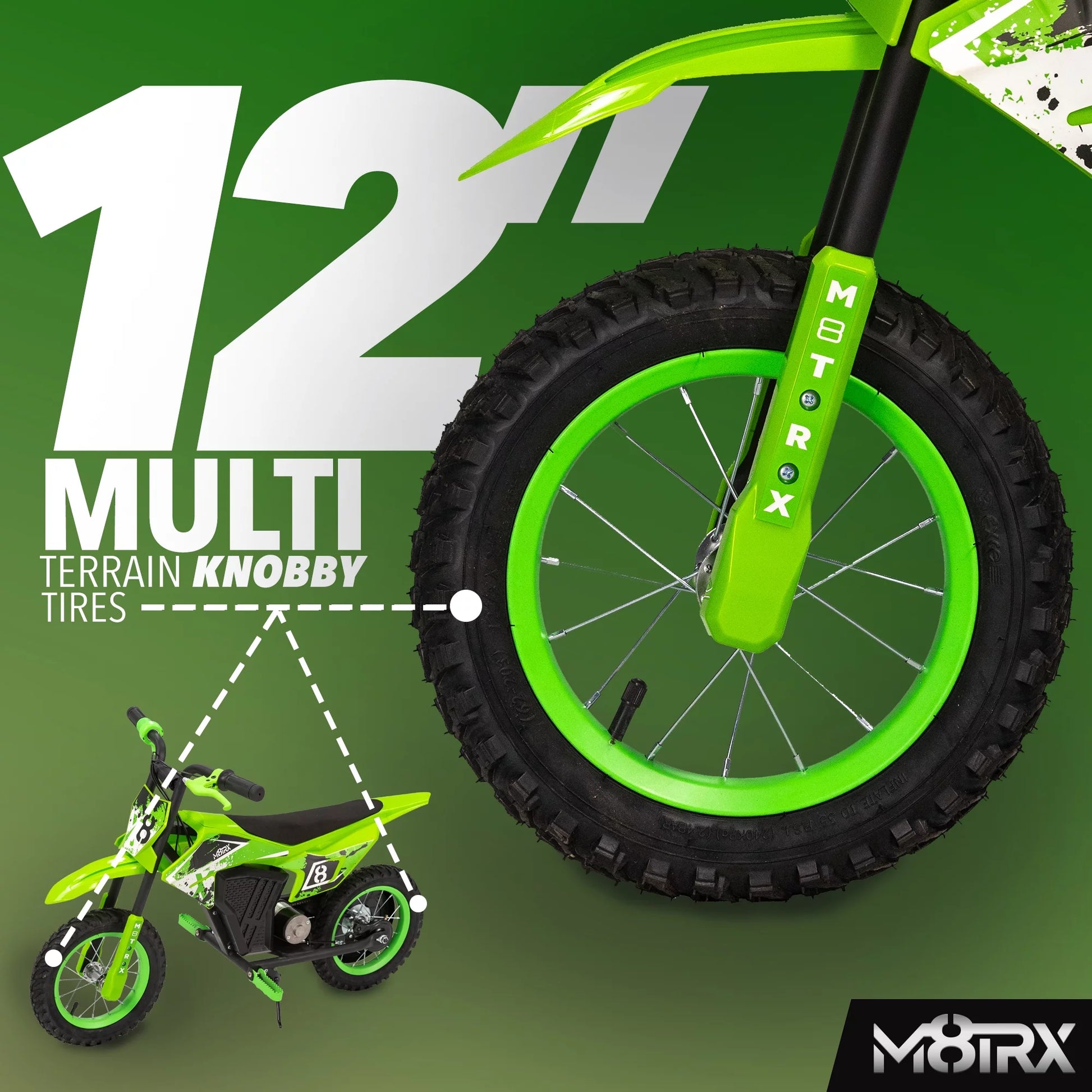 12V Electric Kids Dirt Bike – Battery-Powered Ride-On Motorcycle