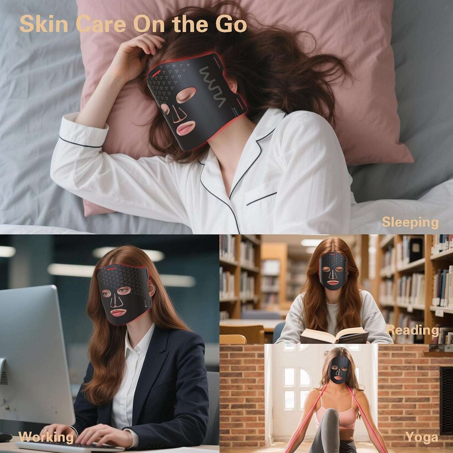 Red Light Therapy 292 LED Cordless Face Mask