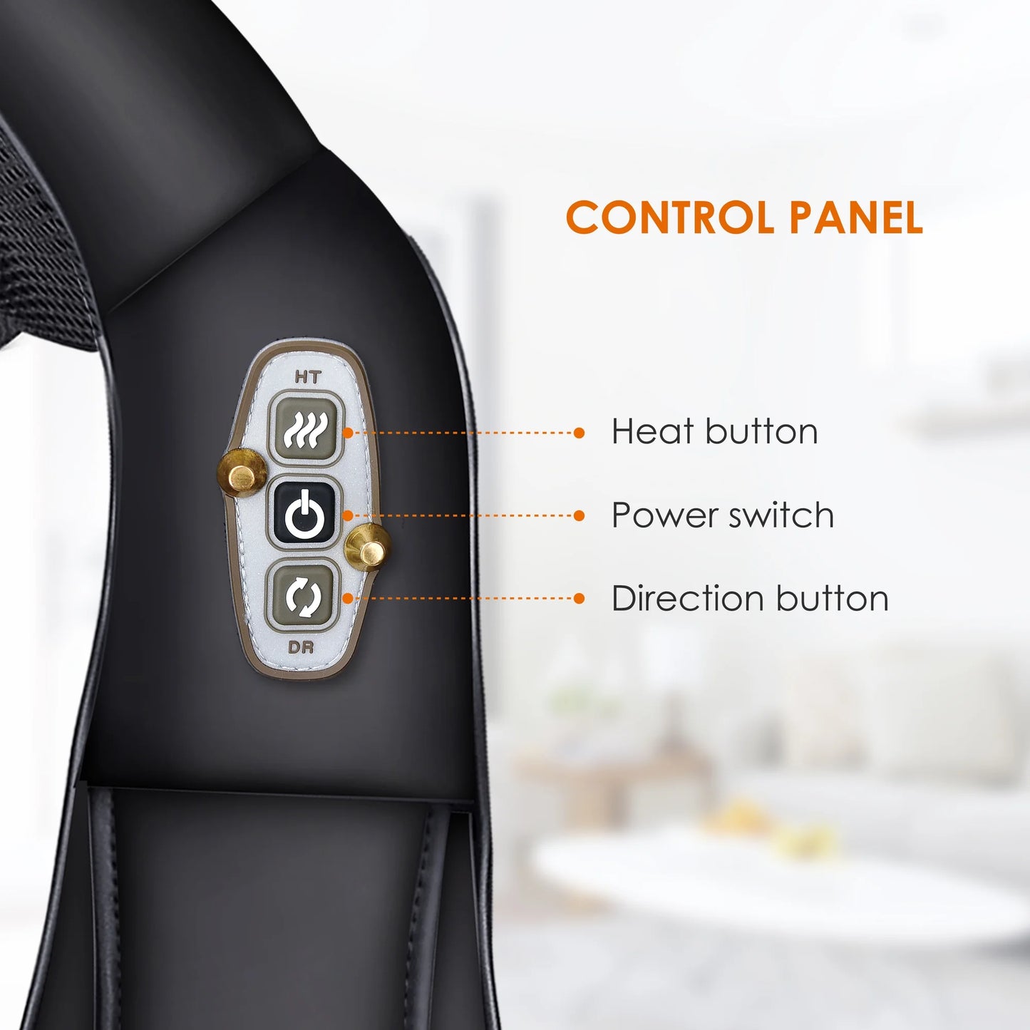 Shiatsu Neck & Shoulder Massager with Heat – 4D Deep Kneading