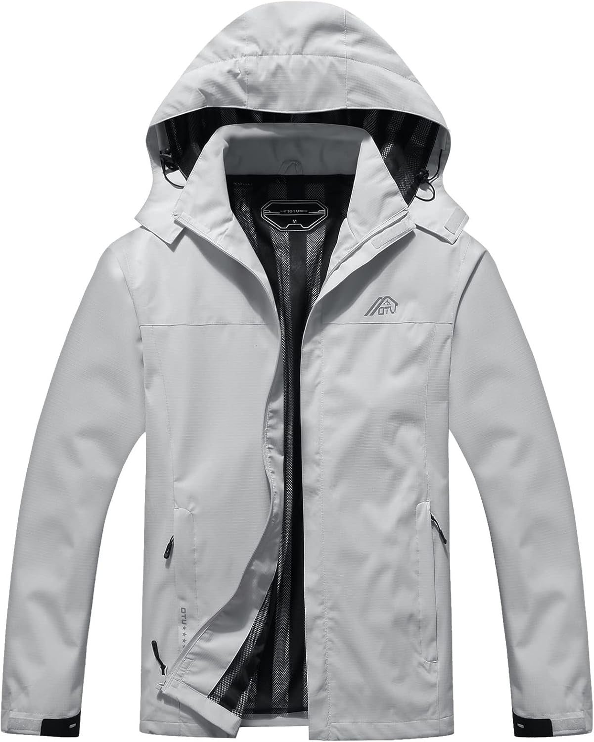 Lightweight Waterproof Hooded Rain Jacket – Packable Shell Coat