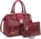 Vegan Leather Barrel Handbag – Top-Handle Satchel Work Tote