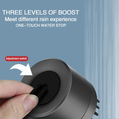 High-Pressure Shower Head 3-Mode Adjustable Spray