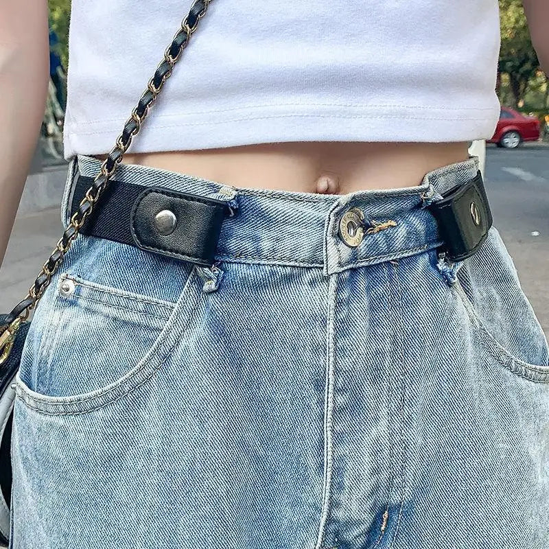 Buckle-Free Adjustable Stretch Elastic Waist Belt