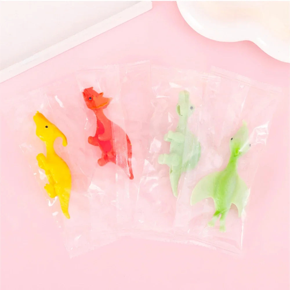 Colorful Finger Catapult Dinosaur Party Favor Games