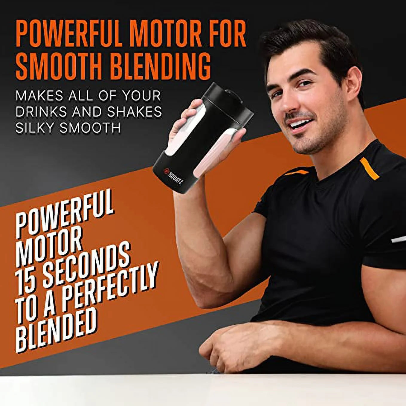 Rechargeable Self-Stirring Shaker Bottle – Auto-Blend Protein Cup