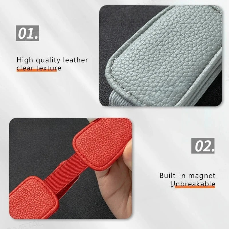 BLALION Car Sun Visor Clip Glasses Cards Case Auto Sunglasse