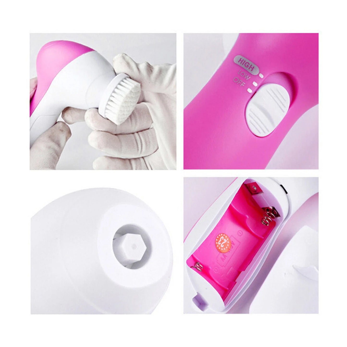 5-In-1 Electric Facial Cleansing Brush