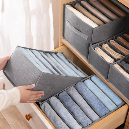 Clothes Trousers Storage Box Wardrobe Organizer