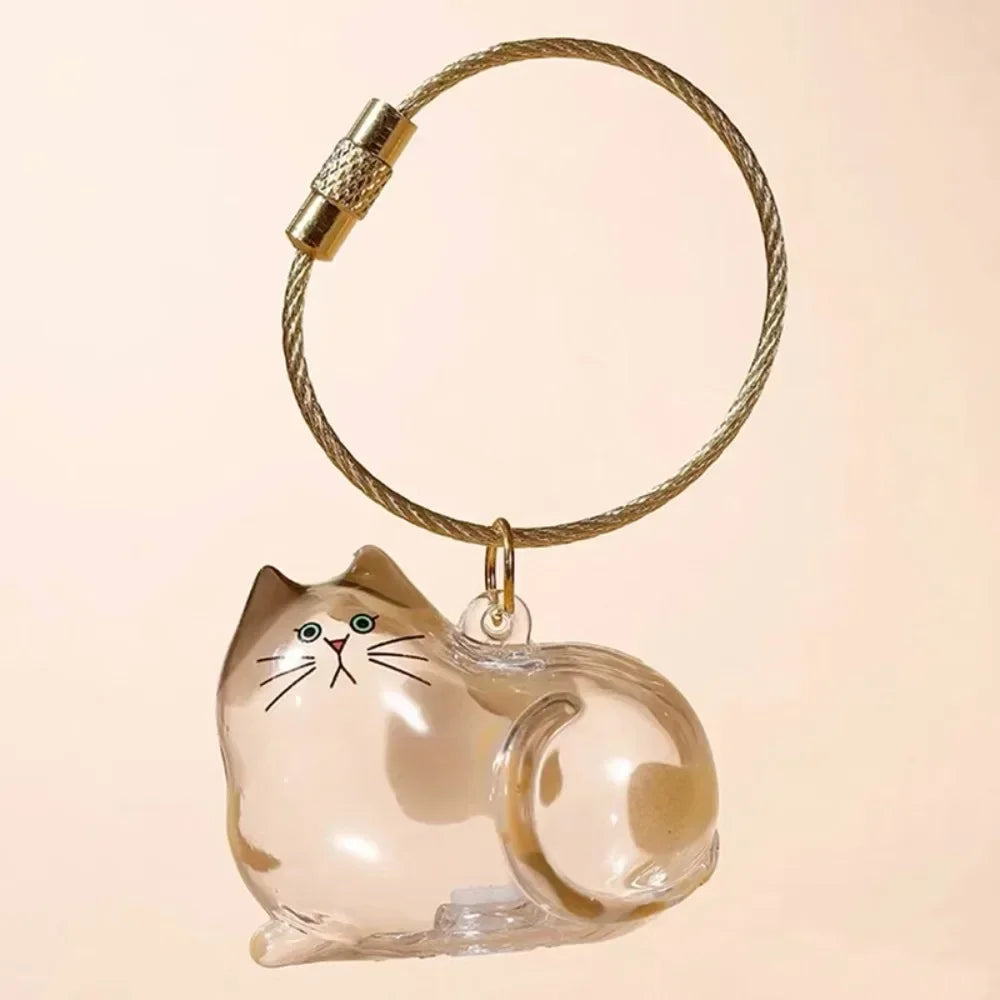 Small Cat Fur Storage Pendant Ornament Container