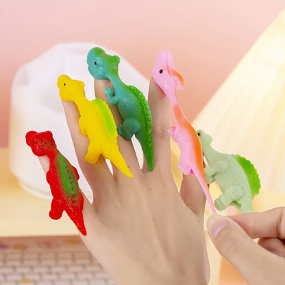 Colorful Finger Catapult Dinosaur Party Favor Games