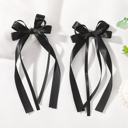 Cute Ribbon Bow Headband Long Tassel Hair Clip