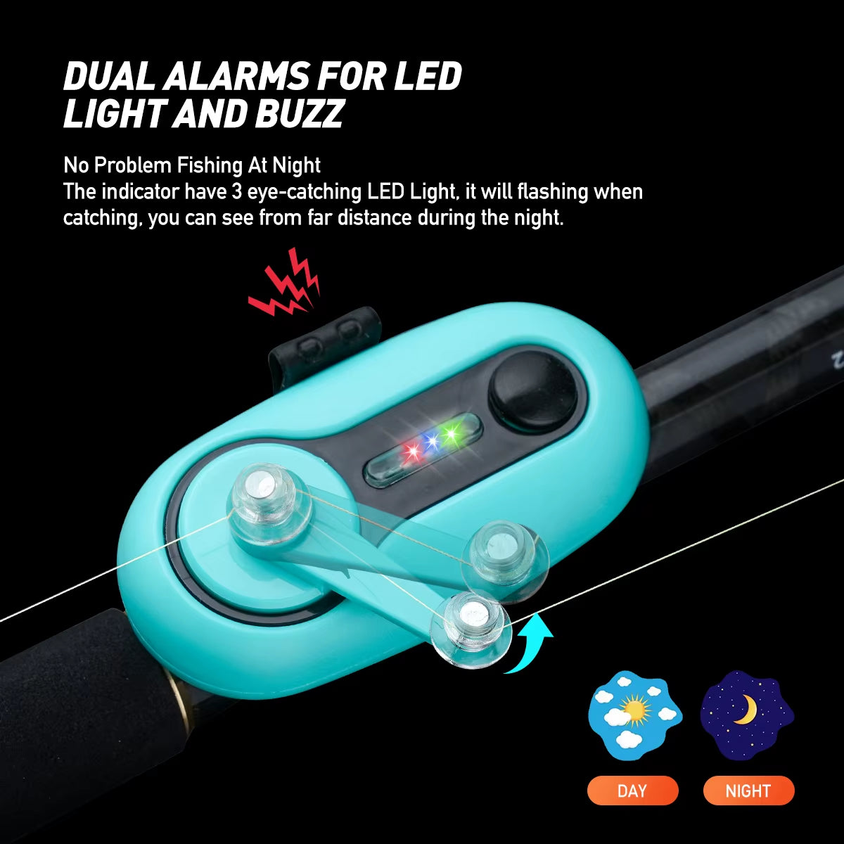 Fishing Bite Alarm Electronic Buzzer Indicator